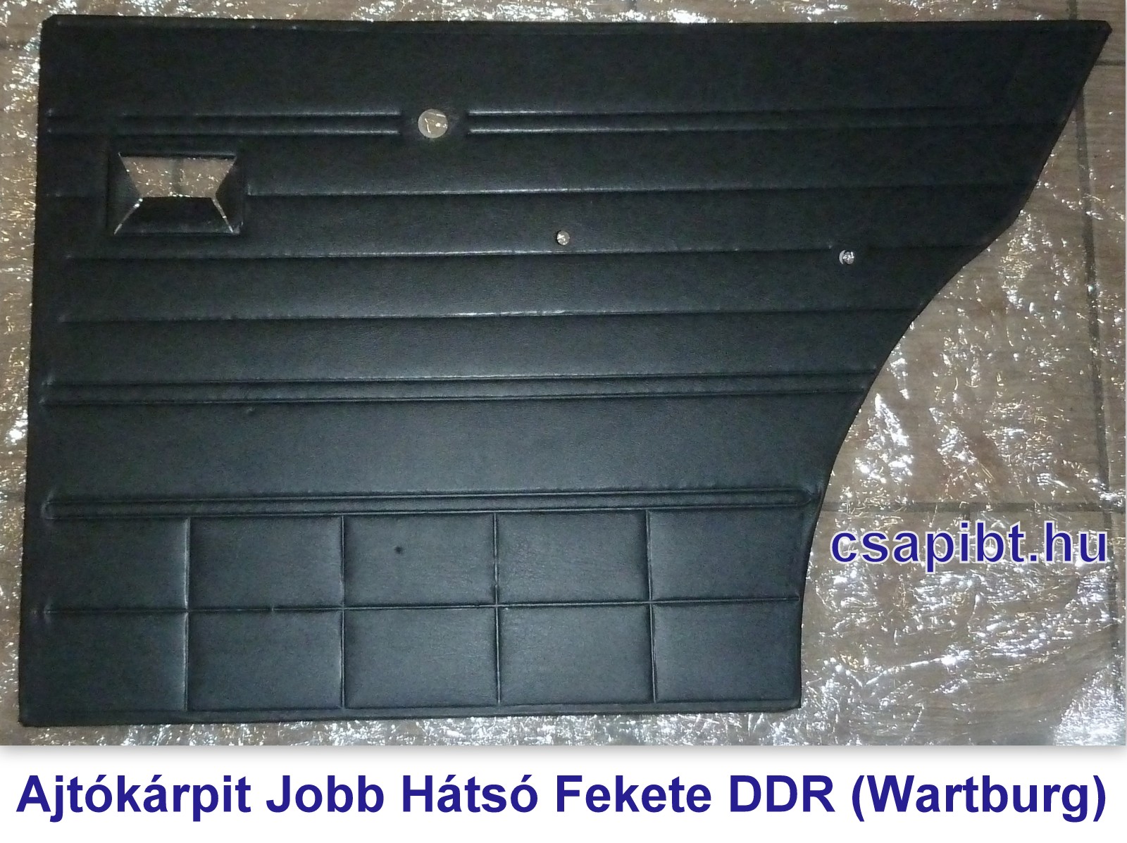 Ajtókárpit Jobb hátsó fekete DDR (Wb.353)
